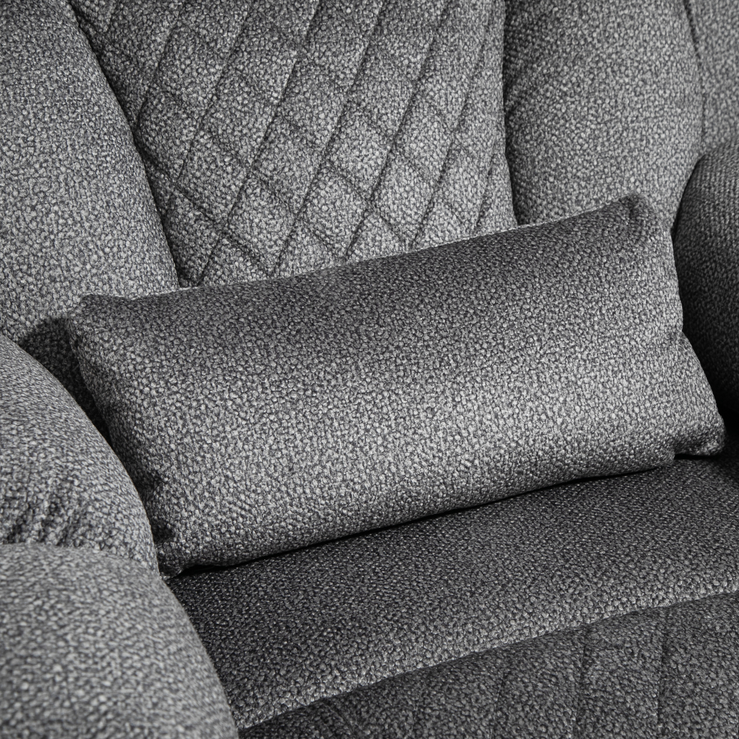 JUUXO Maximus Big Man Recliners Power Lift Chair with Heat & Massage - USB & Type C Charging- 400 lbs Capacity - Grey Chenille