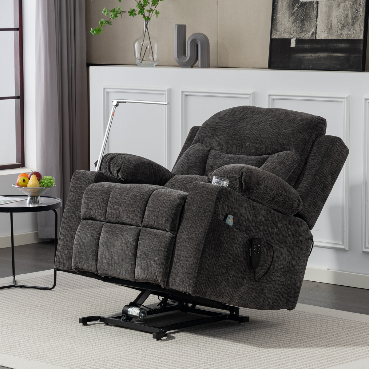3-Motor Lift Chair, Zero Gravity Lay Flat Recliner with Heat & Massage - 400 lb