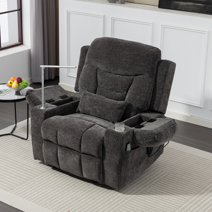 3-Motor Lift Chair, Zero Gravity Lay Flat Recliner with Heat & Massage - 400 lb