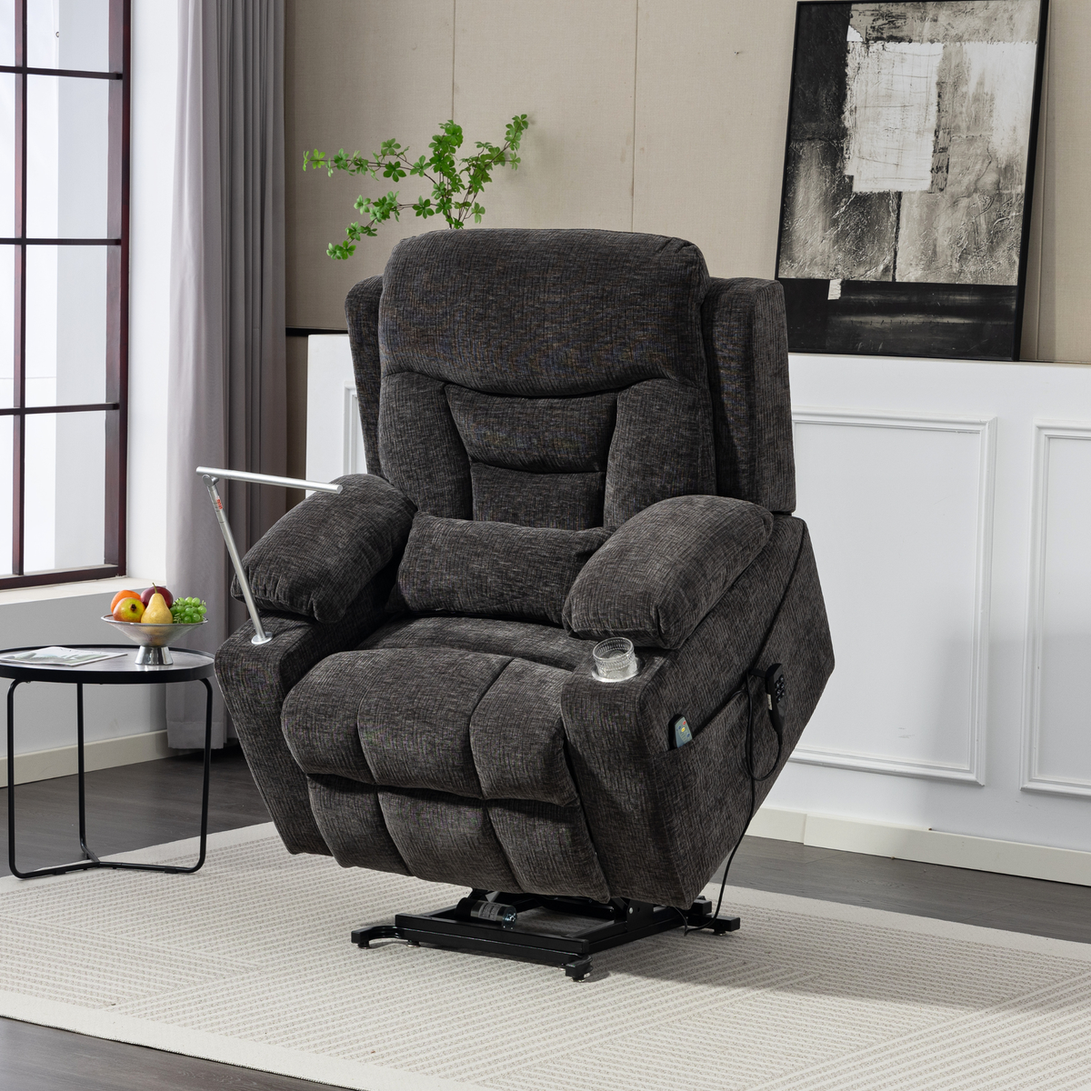 3-Motor Lift Chair, Zero Gravity Lay Flat Recliner with Heat & Massage - 400 lb