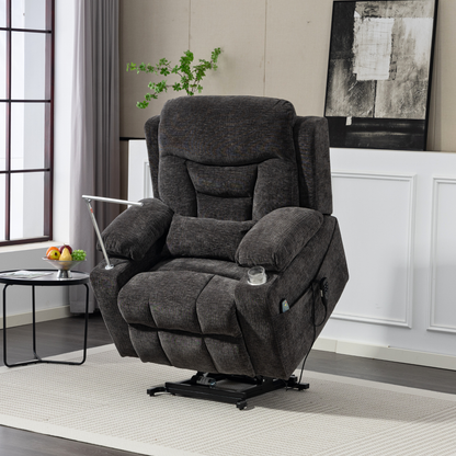 3-Motor Lift Chair, Zero Gravity Lay Flat Recliner with Heat & Massage - 400 lb