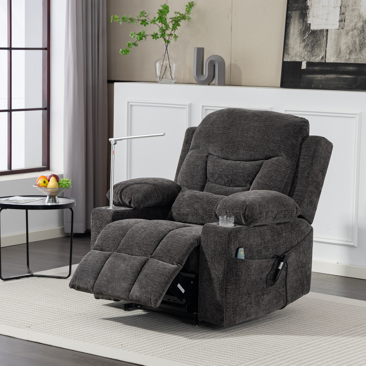 3-Motor Lift Chair, Zero Gravity Lay Flat Recliner with Heat & Massage - 400 lb