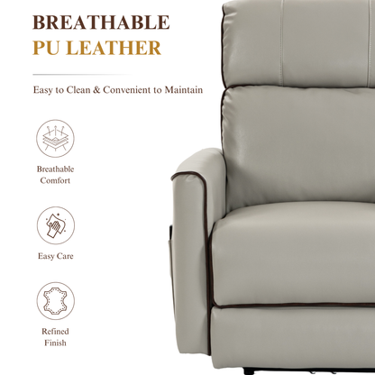 Zero Wall Hugger Power Recliner Chair Zero-Gravity Recliner with Adjustable Power Headrest