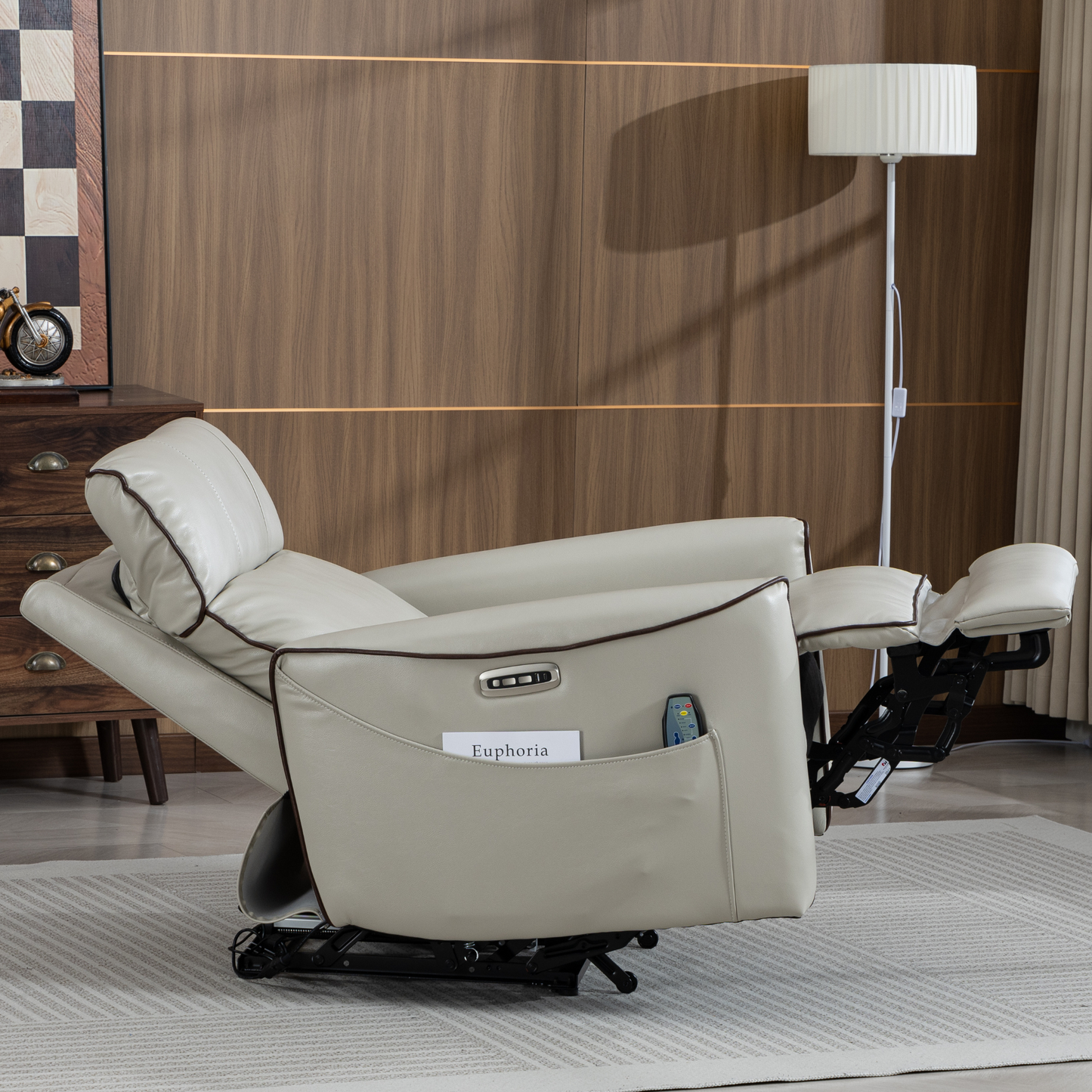 Zero Wall Hugger Power Recliner Chair Zero-Gravity Recliner with Adjustable Power Headrest