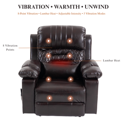 Triple Motor Power Lift Recliner Chair for Elderly, Lay Flat Recliner with Adjustable Headrest, Vibration Massage and Lumbar Heat, Flip-Open Arm Storage, Cup Holders