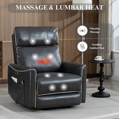 Zero Wall Hugger Power Recliner Chair Zero-Gravity Recliner with Adjustable Power Headrest