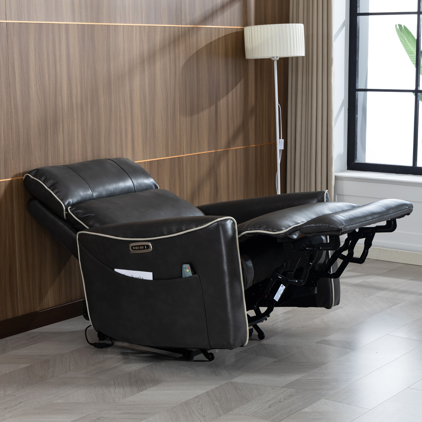 Zero Wall Hugger Power Recliner Chair Zero-Gravity Recliner with Adjustable Power Headrest
