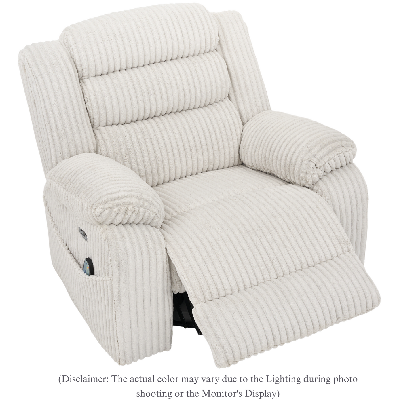 Extra Wide Power Swivel Rocking Recliner for Adults with Heat Massage, USB & Type-C Charging, Electric Glider Rocker Chair for Living Room Nursery Bedroom Office