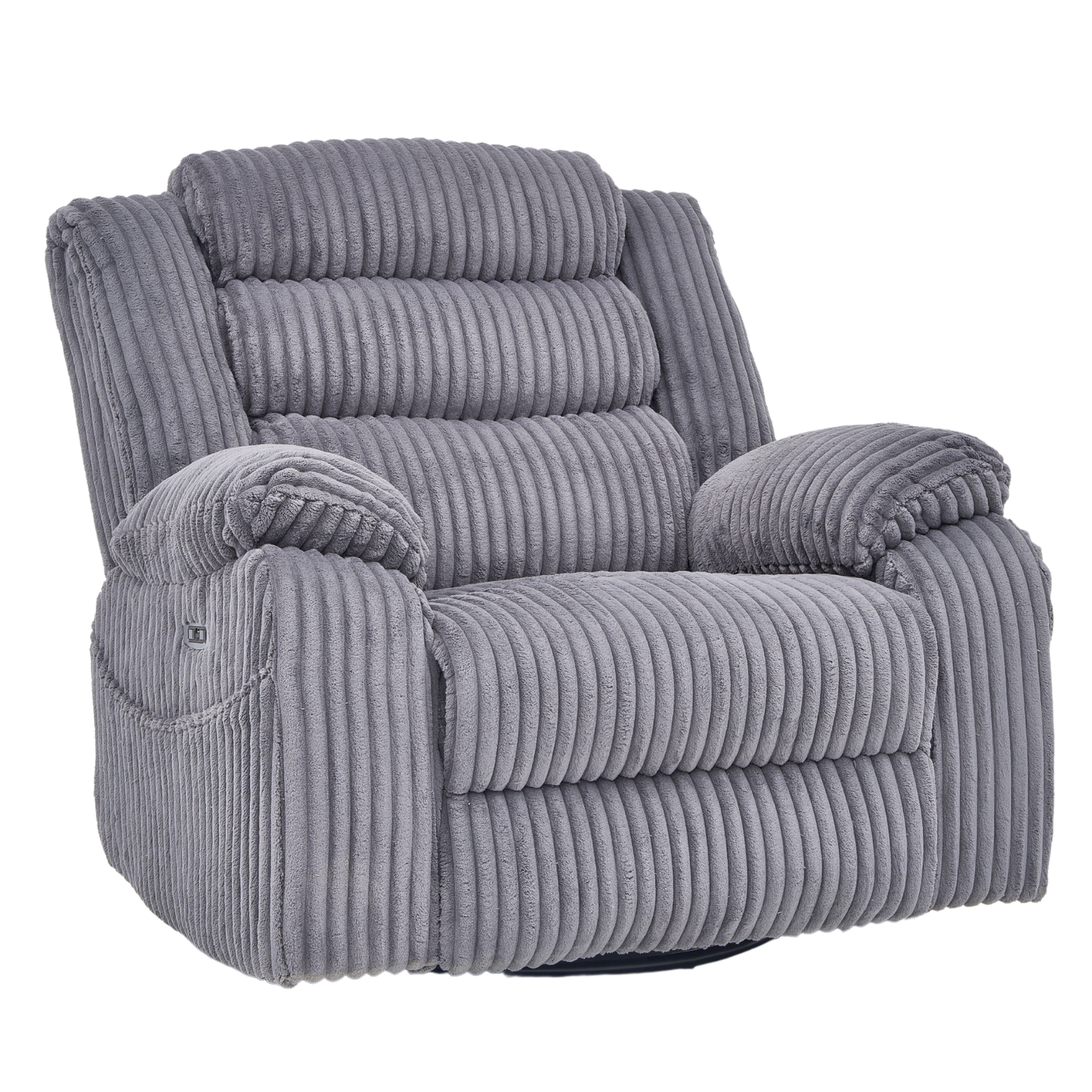 Extra Wide Power Swivel Rocking Recliner for Adults with Heat Massage, USB & Type-C Charging, Electric Glider Rocker Chair for Living Room Nursery Bedroom Office
