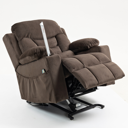 3-Motor Lift Chair, Zero Gravity Lay Flat Recliner with Heat & Massage - 400 lb